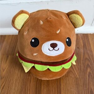 Kawaii Foodie Plush Bear Burger 8in Stuffed Toy